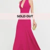 Abito aderente fucsia