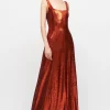 Abito aderente in paillettes