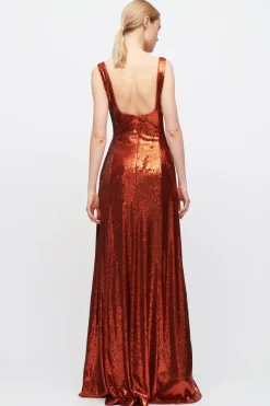 Abito aderente in paillettes