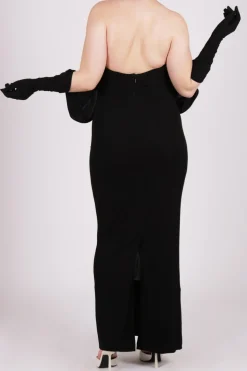 Abito bustier nero