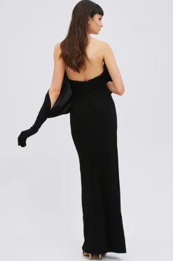 Abito bustier nero