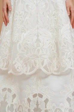 Abito bustier pizzo