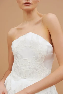 Abito bustier pizzo