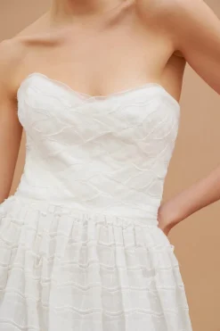 Abito bustier ricami