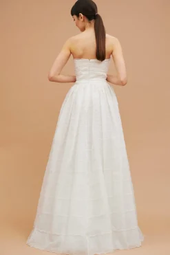 Abito bustier ricami