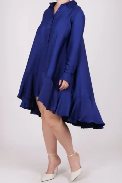 Abito camicia blu