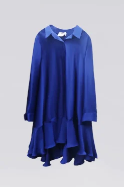 Abito camicia blu