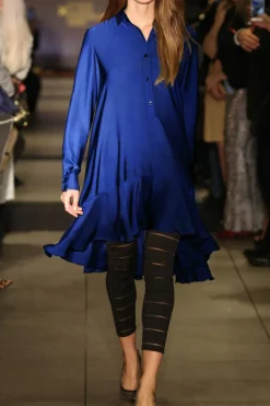 Abito camicia blu