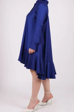 Abito camicia blu