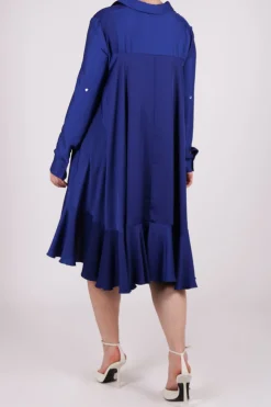 Abito camicia blu