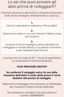 Abito con maxi spacco e applicazione laterale