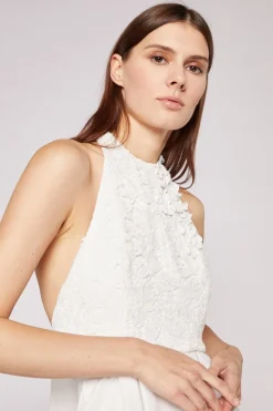 Abito con top fiori
