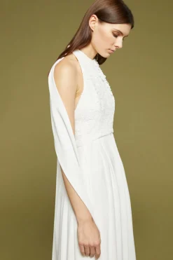 Abito con top fiori