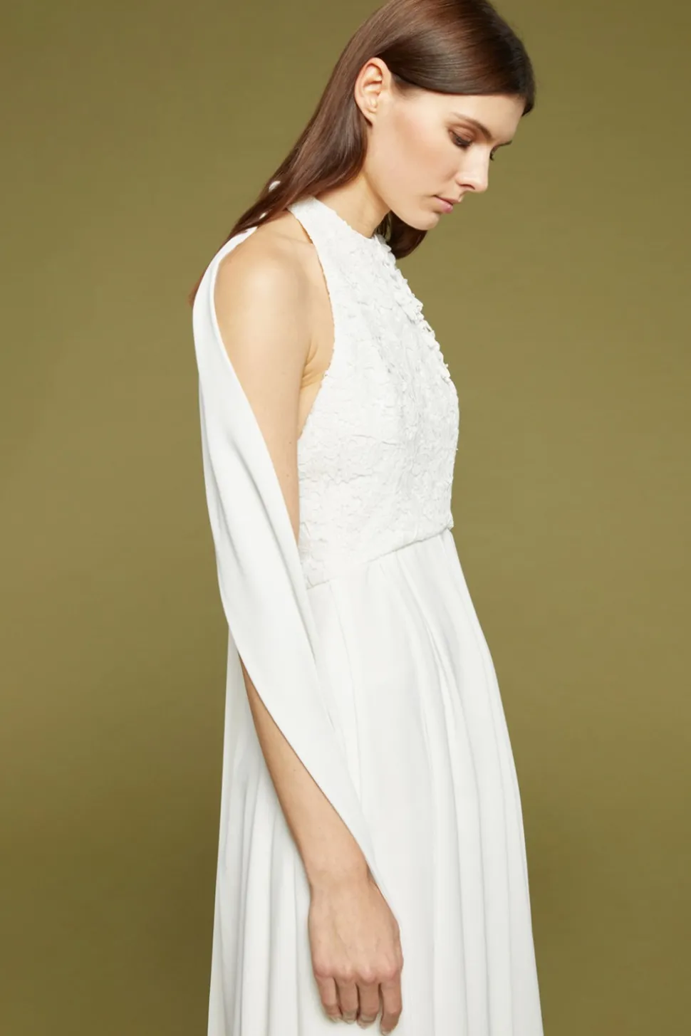Abito con top fiori