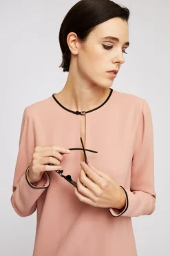Abito corto rosa antico