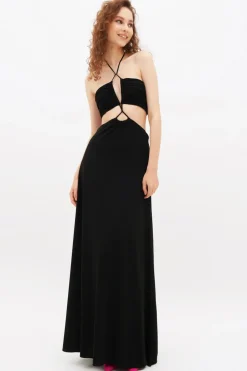 Abito cutout nero
