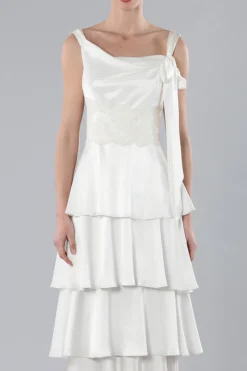 Abito da sposa con balze