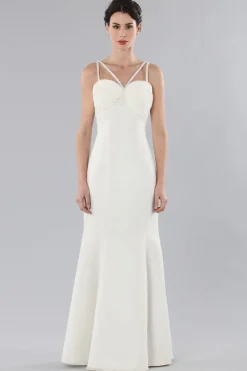 Abito da sposa con spalline lavorate
