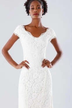 Abito da sposa scivolato in pizzo