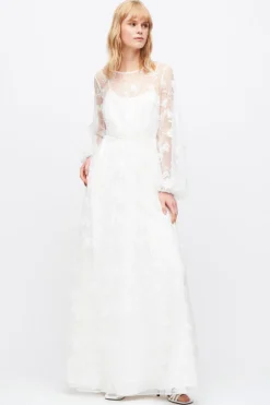 Abito floreale in tulle