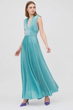 Abito glitter azzurro