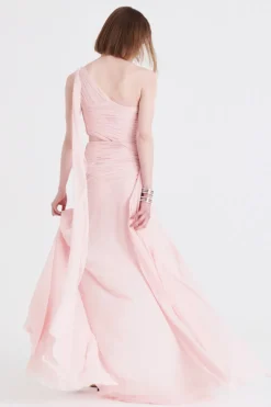 Abito in chiffon rosa