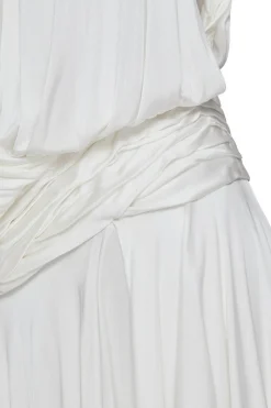 Abito in jersey satin ruche