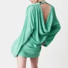 Abito in paillettes drappeggiato