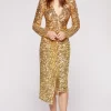 Abito in paillettes oro degradé