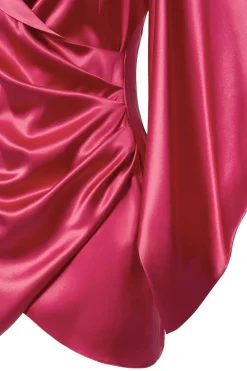 Abito kimono fucsia