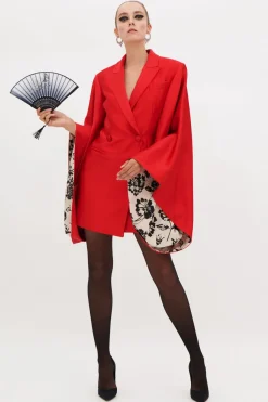 Abito kimono rosso