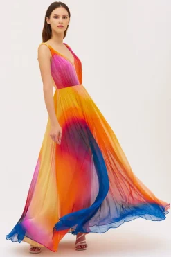 Abito lungo tie&dye