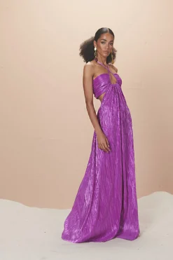 Abito lurex magenta