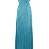 Abito lurex turchese