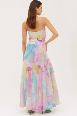 Abito paillettes arcobaleno