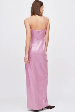 Abito rosa paillettes
