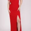 Abito scollo rosso
