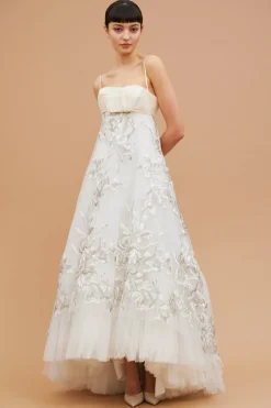 Abito tulle con fiori