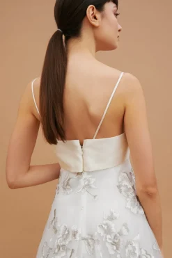 Abito tulle con fiori