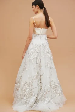 Abito tulle con fiori