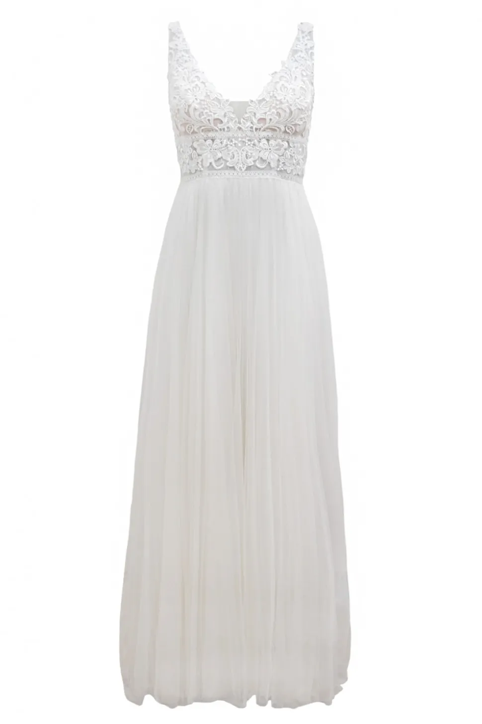 Abito tulle e macramè