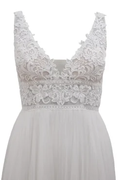 Abito tulle e macramè