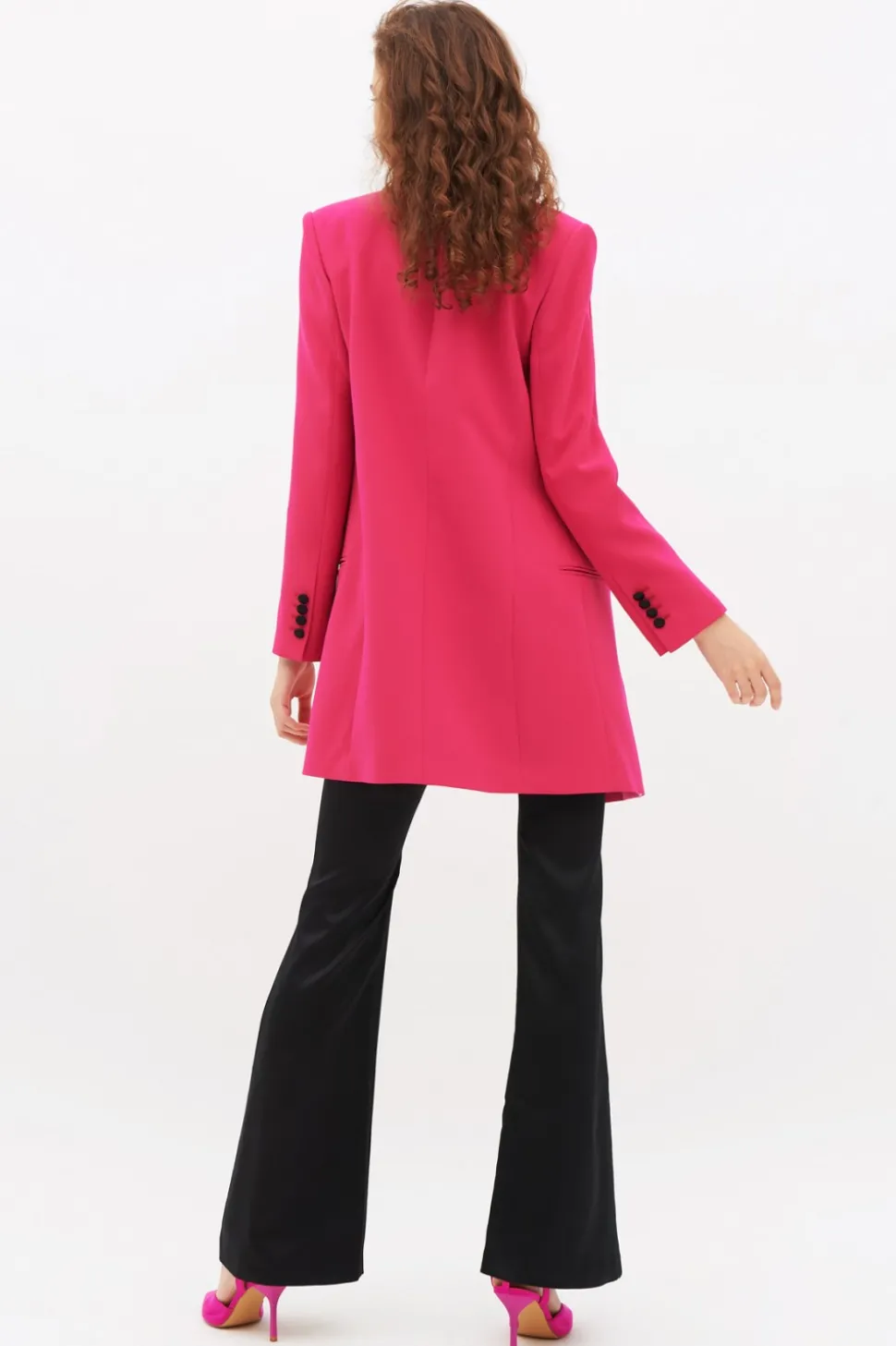 Blazer doppiopetto fucsia