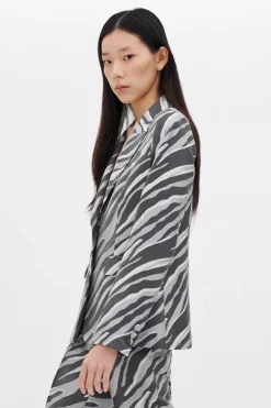 Blazer stampa zebra