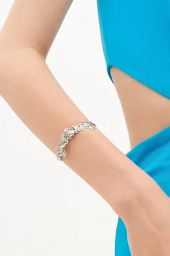 Bracciale argento effetto lava