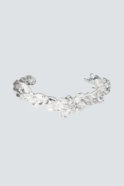 Bracciale argento effetto lava