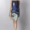 Bustier asimmetrico con stampa floreale