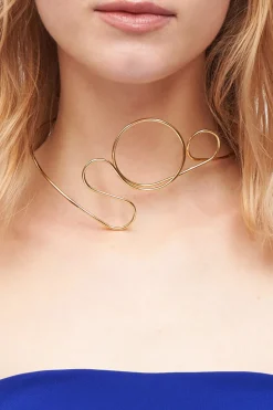 Choker in ottone placcato oro