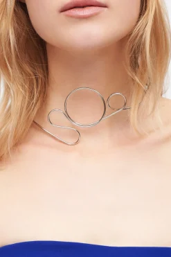 Choker in ottone placcato in palladio