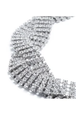 Choker treccia cristalli